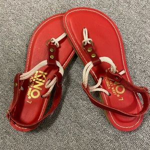 Kino Cordone red sandals NEW
